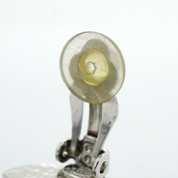 CHANEL Silver Logo Earrings - Picture 7 of 7
